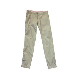 Maison Scotch Womens Beige Straight-Leg Trousers With Unique Button Detail